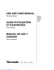 Thermador WD27JS Use And Care Manual
