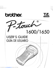 Brother P-touch 1600 User Manual