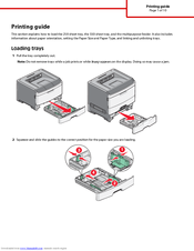 Lexmark E460DW - Mono Laser Printer Printing Manual