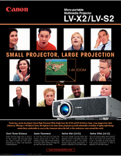 Canon LV-X2 Brochure & Specs