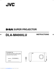 Jvc DLA-M4000LU - D-ila Projector Instructions Manual