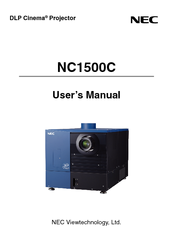 NEC NC1500C User Manual