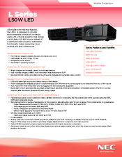 NEC NP-L50W Specifications