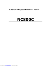 NEC NC800C Installation Manual