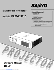 Sanyo PLC XU115 - XGA LCD Projector Owner's Manual