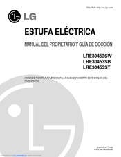 LG LRE30453SB - 30in Electric Range Manual Del Propietario