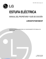 LG LRE30757SW - 30in Electric Range Manual Del Propietario