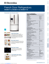 Electrolux EW23BC71IW - 22.6 cu. Ft Product Specifications