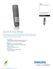 Philips Universal remote control SRP2004WM/17 Specifications