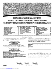 Whirlpool GC3SHEXNS - 23 cu. ft Use & Care Manual