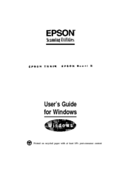 Epson TWAIN32 User Manual