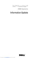 Dell PowerEdge 2900 Information Update