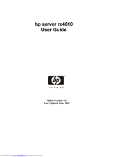 HP Integrity rx4610 User Manual