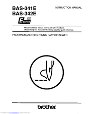 Brother BAS-341E Instruction Manual
