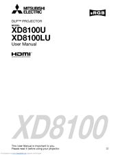 Mitsubishi DLP XD8100U User Manual