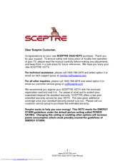 Sceptre X425 User Manual