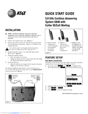 AT&T 5840 Quick Start Manual