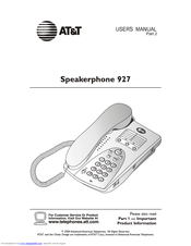 AT&T 927 User Manual