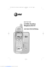 AT&T E2115 Quick Start Manual