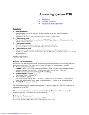 At&T 1710 User Manual