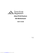 American Megatrends Atlas PCI-III Pentium User Manual