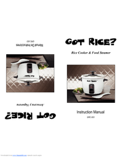 Aroma Got Rice? GRC-003 Instruction Manual