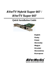 Avermedia AVerTV Hybrid Super 007 Quick Installation Manual