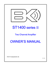 B&K ST1400 Series II User Manual