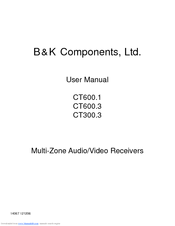 B&K CT600.3 User Manual