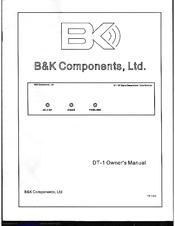 B&K DT1 Owner's Manual
