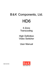 B&K HD6 User Manual