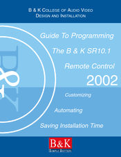 B&K SR10.1 Programming Manual