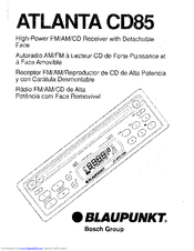 Blaupunkt Atlanta CD85 User Manual