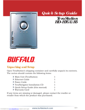 Buffalo HD-H0.6TGL Quick Setup Manual