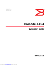 Brocade Communications Systems 4424 Quick Start Manual