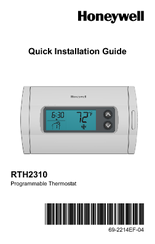 Honeywell RTH2310B Quick Installation Manual