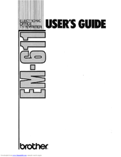 Brother EM-611 User Manual