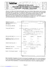 Brother AX310SP Manual De Usuario