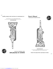 Hoover U5780 Owner's Manual
