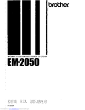 Brother EM-2050 Guía Del Usuario