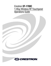 Crestron SmarTouch ST-1700C Operation Manual