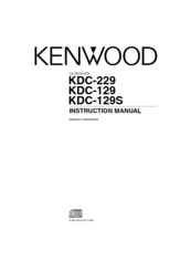 KENWOOD KDC-129 Instruction Manual