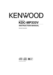 KENWOOD KDC-MP333V Instruction Manual