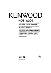KENWOOD KOS-A200 - Car Audio Expansion Module Instruction Manual