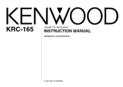 KENWOOD KRC-165 Instruction Manual