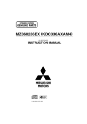 Mitsubishi KDC336AXAM4 Instruction Manual