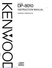 KENWOOD DP-8010 Instruction Manual