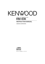 KENWOOD HM-636 Instruction Manual