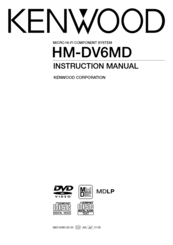 KENWOOD HM-DV6MD Instruction Manual