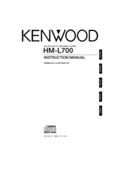 KENWOOD HM-L700 Instruction Manual